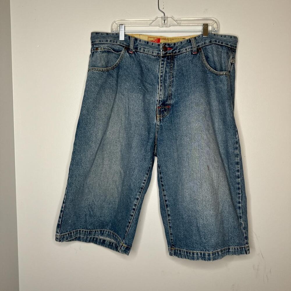 Mens vintage long baggy shorts
